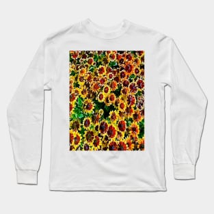 Gaillardia natural pattern Long Sleeve T-Shirt